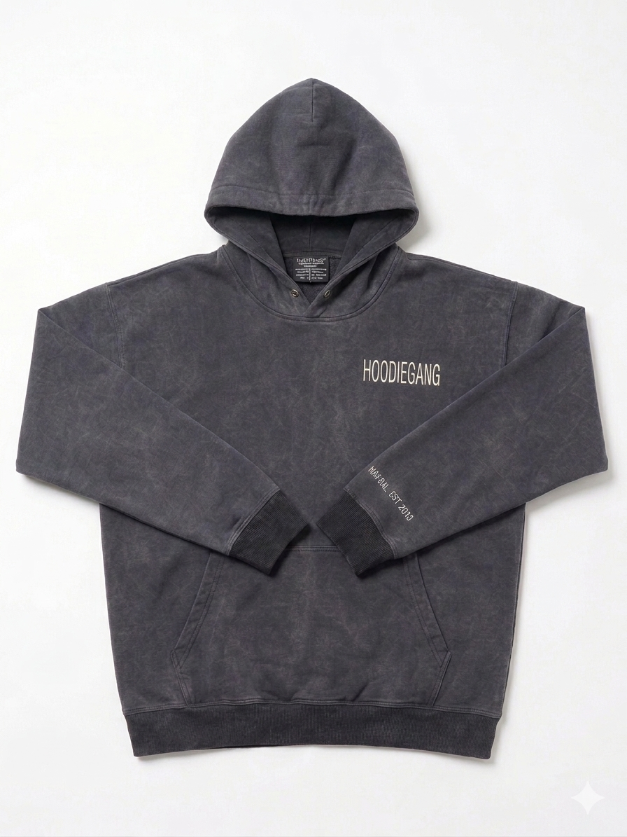 Acid wash hoodie